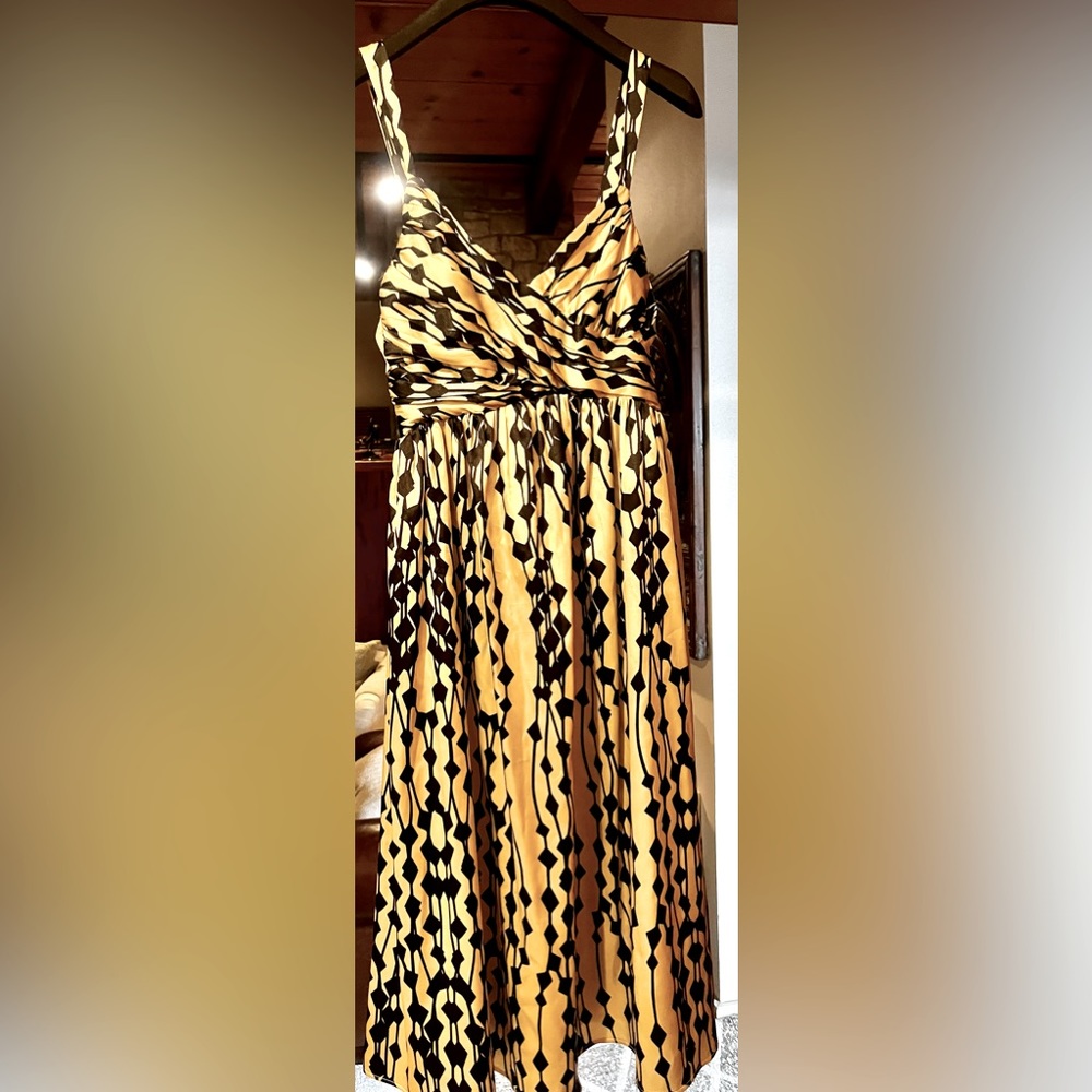 Zara satin knee-length dress